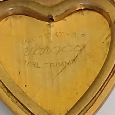 Vintage Gold-Tone Jewelry Lot – Heart Locket, “Grandma” Charm Necklace, and Textured Cuff Bracelet