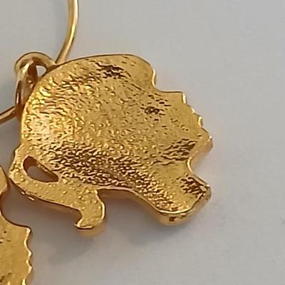 Vintage Gold-Tone Jewelry Lot – Heart Locket, “Grandma” Charm Necklace, and Textured Cuff Bracelet