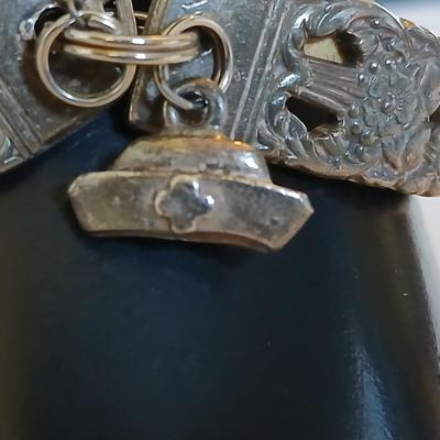 Studio Time Gold-Tone Quartz Watch & Etched spoon Panel Bracelet with Heart Cross Charm