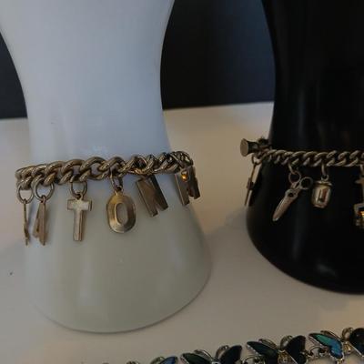 4 Whimsical Charm & Inlay Bracelets – Butterflies, Dogs, Eaton High School -Home & Garden tools