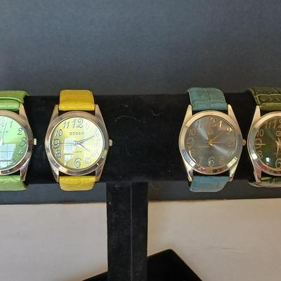 4 Fashion Watches – 2 "Gossip" Brand & 2 "G" Quartz Styles