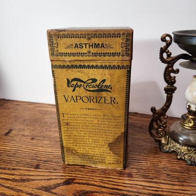Antique Vapo-Cresolene Co. Kerosene Lamp Vaporizer