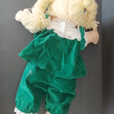 Vintage 1985 Cabbage Patch Kid Doll – Coleco – Original Outfit, Blonde Yarn Hair