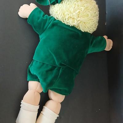 Vintage 1985 Cabbage Patch Kid Boy – Coleco – Original Velvet Outfit, Blonde Yarn Hair
