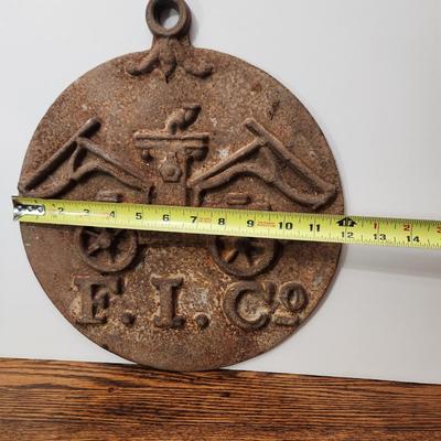 Cast Iron Fire Insurance Co. House Plaque 12"