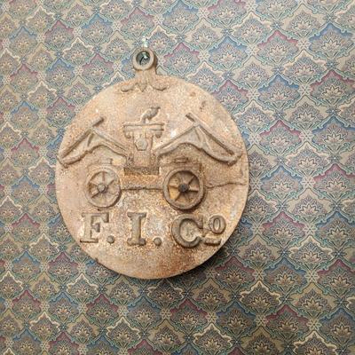 Cast Iron Fire Insurance Co. House Plaque 12"