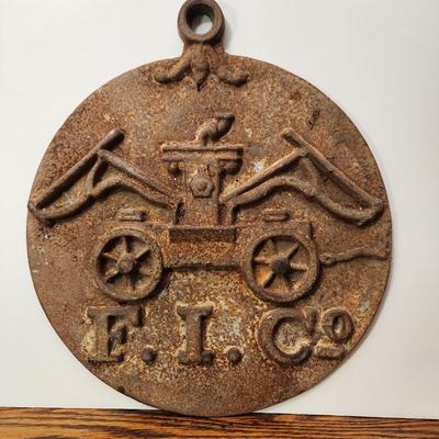 Cast Iron Fire Insurance Co. House Plaque 12"