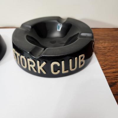 2 Vintage Ash Trays Oasis Cabaret Baltimore MD. 1950's Stork Club New York City