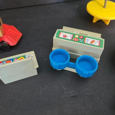 Vintage Fisher-Price Little People Mixed Lot – Furniture, Figures, Train & Accessories