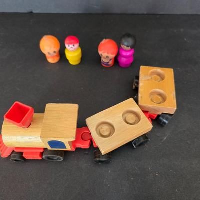 Vintage Fisher-Price Little People Mixed Lot – Furniture, Figures, Train & Accessories