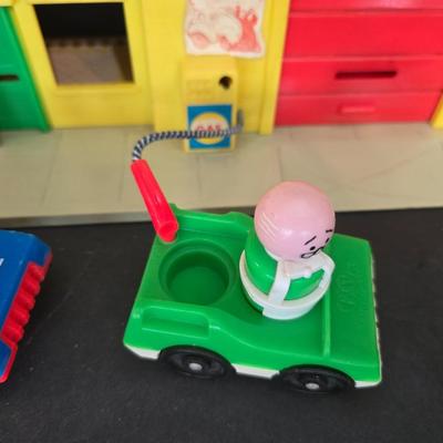 Vintage Fisher-Price Play Family Village #997 – Multi-Building Set with Accessories & Figures