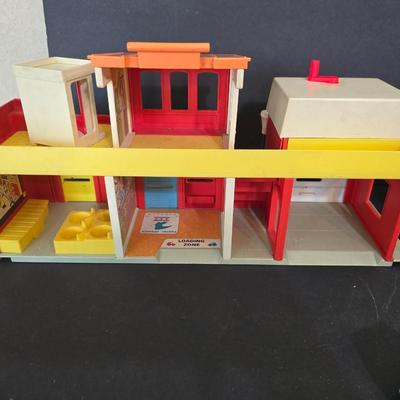 Vintage Fisher-Price Play Family Village #997 – Multi-Building Set with Accessories & Figures