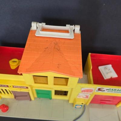 Vintage Fisher-Price Play Family Village #997 – Multi-Building Set with Accessories & Figures