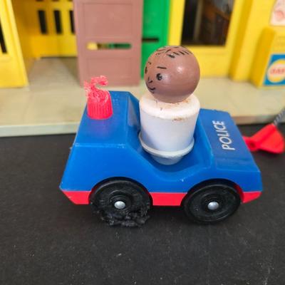 Vintage Fisher-Price Play Family Village #997 – Multi-Building Set with Accessories & Figures