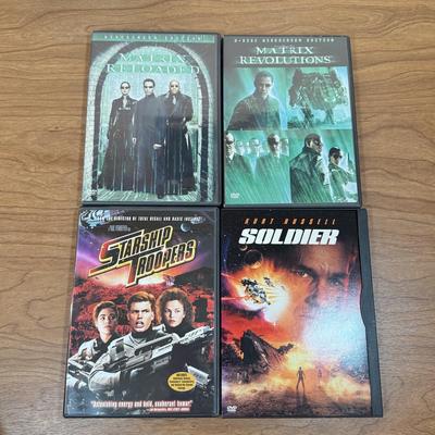 LOT 159D: DVD Collection: Matrix, Blade Runner, Serenity, Solaris & More