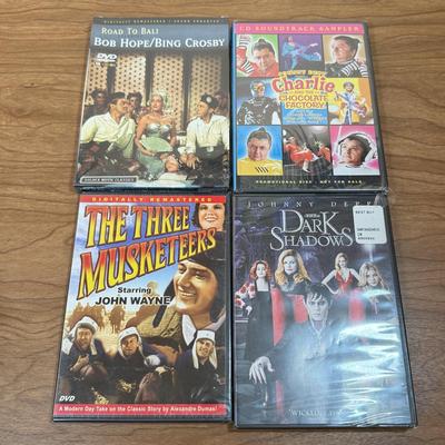 LOT 203D: NIP DVDs: Charlie & the Chocolate Factory, Dark Shadows, Stir of Echoes & More