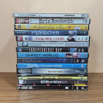 LOT 203D: NIP DVDs: Charlie & the Chocolate Factory, Dark Shadows, Stir of Echoes & More