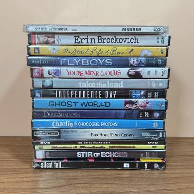 LOT 203D: NIP DVDs: Charlie & the Chocolate Factory, Dark Shadows, Stir of Echoes & More
