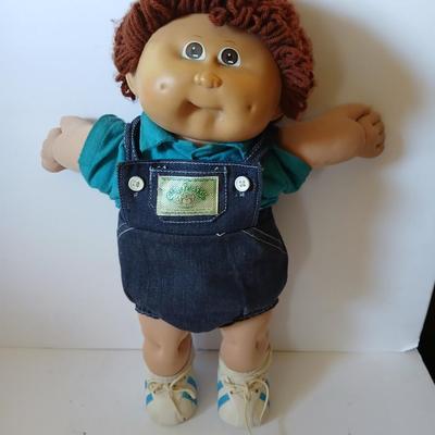 Vintage 1980s Cabbage Patch Kids Boy Doll – Coleco – Overalls Outfit – Signed Xavier Roberts