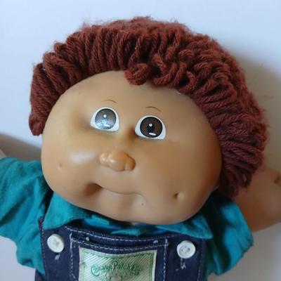 Vintage 1980s Cabbage Patch Kids Boy Doll – Coleco – Overalls Outfit – Signed Xavier Roberts