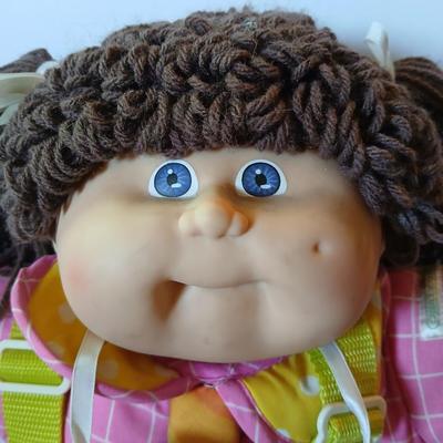 Vintage Cabbage Patch Kids Circus Kid – “Gladys Ema” – Complete with Mask, Tie, Adoption Papers –rare Cabbage Patch Kids Circus Kid™
