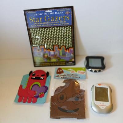 Fun Novelty & Game Lot – Glow Stars, Sudoku Games, Whoopee Cushion & More