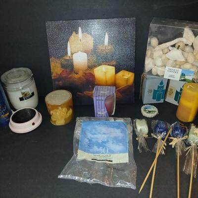 Mixed Candle & Fragrance Decor Lot – Yankee Candle, Sonoma, Tealights, Warmers & More