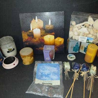 Mixed Candle & Fragrance Decor Lot – Yankee Candle, Sonoma, Tealights, Warmers & More