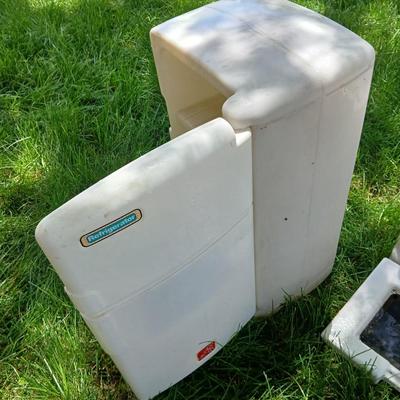 Vintage Little Tikes & Step2 Pretend Play Kitchen Appliance Lot – Fridge, Stove, Sink/ Dishwasher, Ironing Board