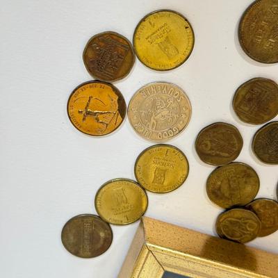 LOT 206H: Collection of Tokens & Coins