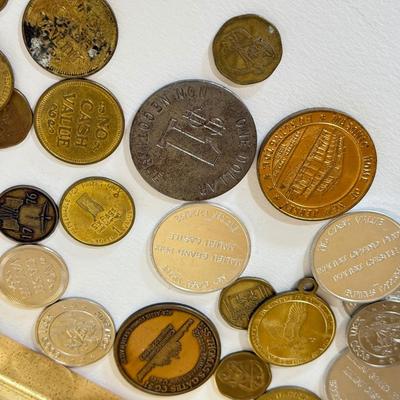 LOT 206H: Collection of Tokens & Coins