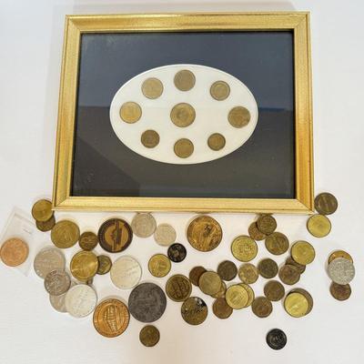 LOT 206H: Collection of Tokens & Coins