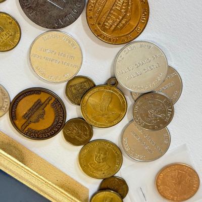 LOT 206H: Collection of Tokens & Coins