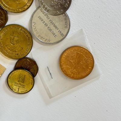 LOT 206H: Collection of Tokens & Coins