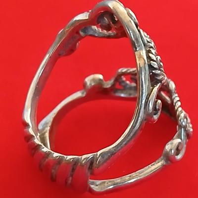 Carolyn Pollack Relios Sterling Silver Openwork Scroll Ring – Marked 925