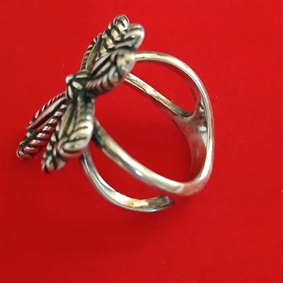 Carolyn Pollack Relios Sterling Silver Cross Ring – Rope Design Size 5