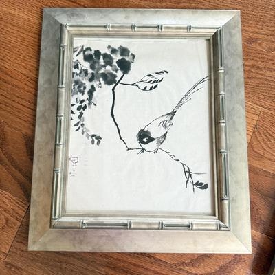 LOT 208L: Two Framed Ink Drawings