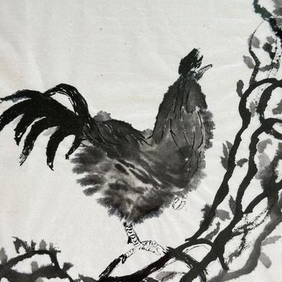 LOT 208L: Two Framed Ink Drawings