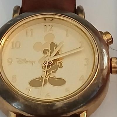Vintage Disney Mickey Mouse Watch & Necklace Set
