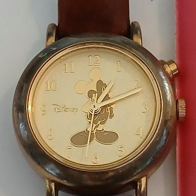 Vintage Disney Mickey Mouse Watch & Necklace Set