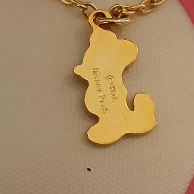Vintage Disney Mickey Mouse Watch & Necklace Set