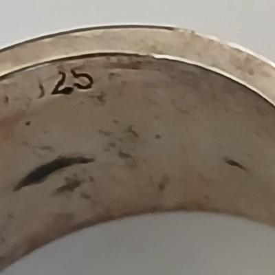 Sterling Silver Hebrew Inscription Band – "I Am My Beloved's" Hebrew – Size Approx. 6