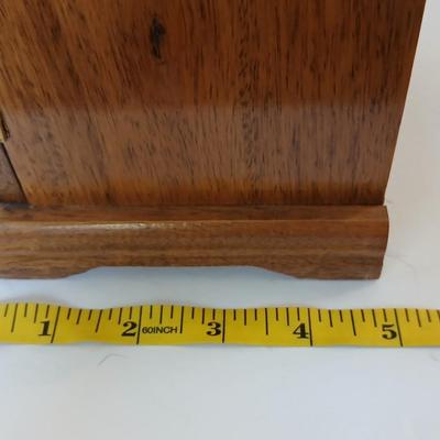 Lot of 2 Vintage Wooden Jewelry Boxes – Cedar & Glass Door Armoire