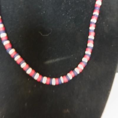 Lot of Enamel Lapel Pins + and an American red, white and blue necklace Just in time for the 4th of July!