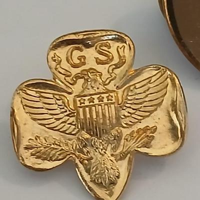 Lot of Vintage award Pins – Merit, Military, GSUSA, 4-H, Rainbow Girls, Masonic & More