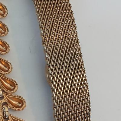 Vintage Jewelry Lot – Vintage Mustard Seed Faith Jewelry Set – Pendant Necklace & Earrings and Retro Bracelets 1940's! RETRO