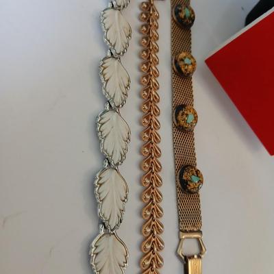 Vintage Jewelry Lot – Vintage Mustard Seed Faith Jewelry Set – Pendant Necklace & Earrings and Retro Bracelets 1940's! RETRO