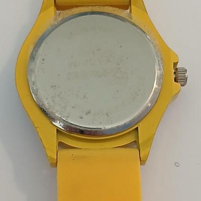Lot of 2 Fun Watches – Vintage Disney Timex Dopey & Yellow Smiley Face with Crystal Accent