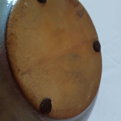 Vintage Vase Collection - Amber Swung glass vase = Pottery Craft USA Floral Vase and others