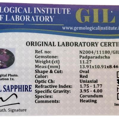GIL CERTIFIED SAPPHIRE